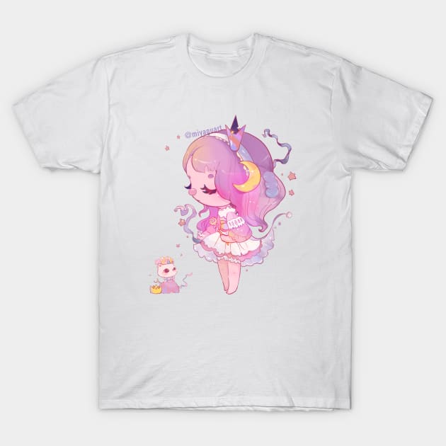 Moona T-Shirt by Miya Gu Art